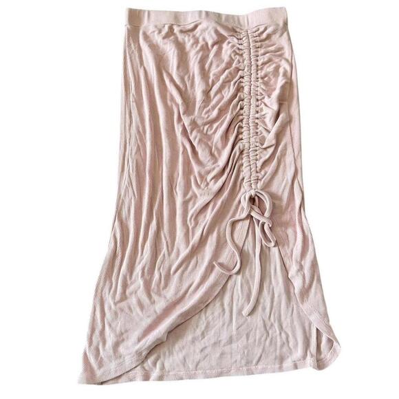SHEIN Dresses & Skirts - Shein Ribbed Ruched Midi Skirt - Size Small